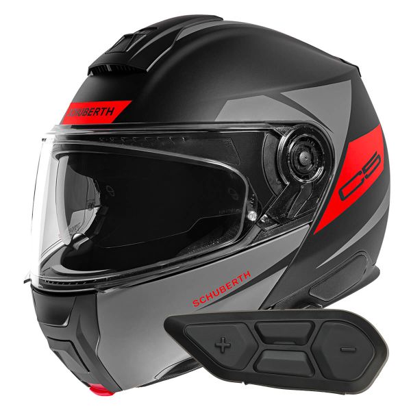 Modulare Apribile Schuberth C5 Eclipse Anthracite + Kit Bluetooth SC2 C5 - E2