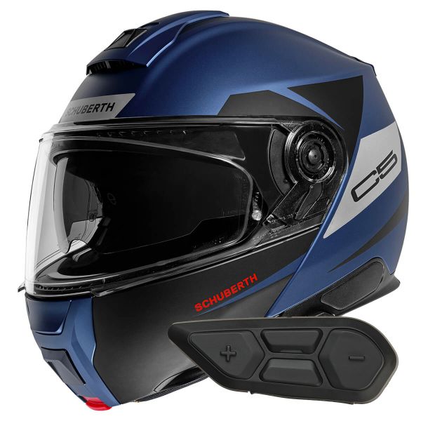 Modulare Apribile Schuberth C5 Eclipse Blue + Kit Bluetooth SC2 C5 - E2