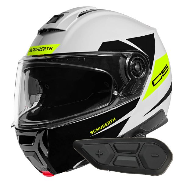 Modulare Apribile Schuberth C5 Eclipse Yellow + Kit Bluetooth SC2 C5 - E2