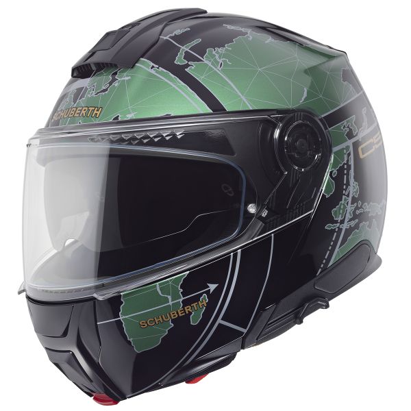 Modulare Apribile Schuberth C5 Globe Green Modulare Apribile Schuberth C5 Globe Green