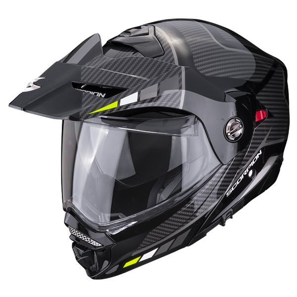 Scorpion ADX-2 Camino Black Silver Yellow Fluo + Kit Bluetooth SMH5