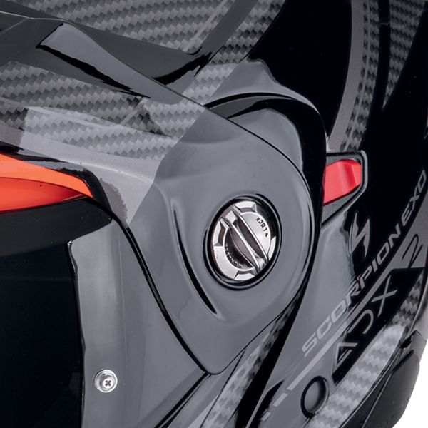 Scorpion ADX-2 Lewis Black Red + Kit Bluetooth BT Mini