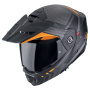 Casque Modulare Apribile Scorpion ADX-2 Lewis Nero opaco Arancione
