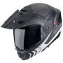 Casque Modulare Apribile Scorpion ADX-2 Lewis Nero opaco Argento