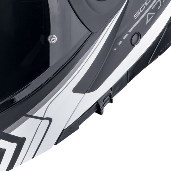 Scorpion ADX-2 Lewis Matt Black Silver + Kit Bluetooth BT Mini