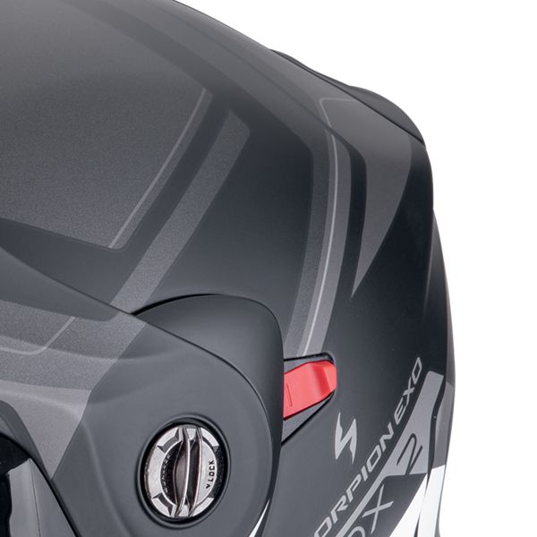 Scorpion ADX-2 Lewis Matt Black Silver + Kit Bluetooth BT Mini