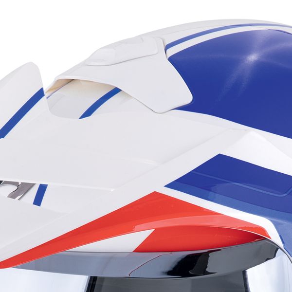 Scorpion ADX-2 Lewis White Blue Red + Kit Bluetooth BT Mini