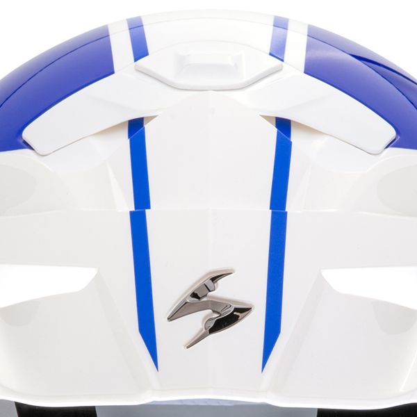 Scorpion ADX-2 Lewis White Blue Red + Kit Bluetooth BT Mini