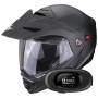 Casque Modulare Apribile Scorpion ADX-2 Matt Black + Kit bluetooth 5R Lite