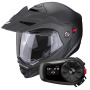 Casque Modulare Apribile Scorpion ADX-2 Matt Black + Kit Bluetooth 5S