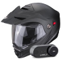 Casque Modulare Apribile Scorpion ADX-2 Matt Black + Kit Bluetooth Lokui K30