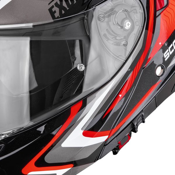 Scorpion Exo 930 Evo Alpha Black Silver Red