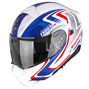 Modulare Apribile Scorpion Exo 930 Evo Alpha White Red Blue