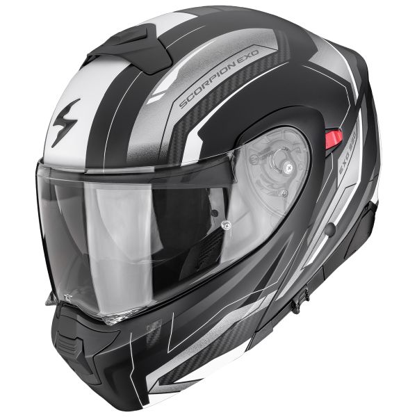 Modulare Apribile Scorpion Exo 930 Evo Space Matt Black Silver White