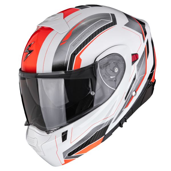 Modulare Apribile Scorpion Exo 930 Evo Space White Silver Red