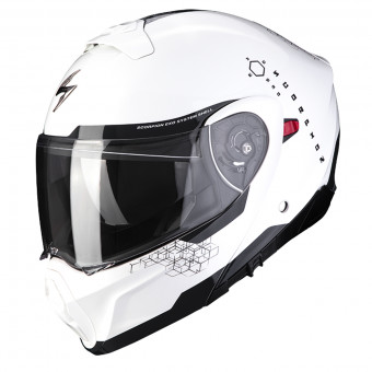 Modulare Crossover Scorpion Exo 930 Shot Pearl White Black