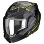 Casque Modulare Apribile Scorpion Exo Tech Evo Animo Black Neon Yellow