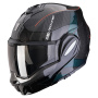 Casque Modulare Apribile Scorpion Exo Tech Evo Carbon CAD Black Green