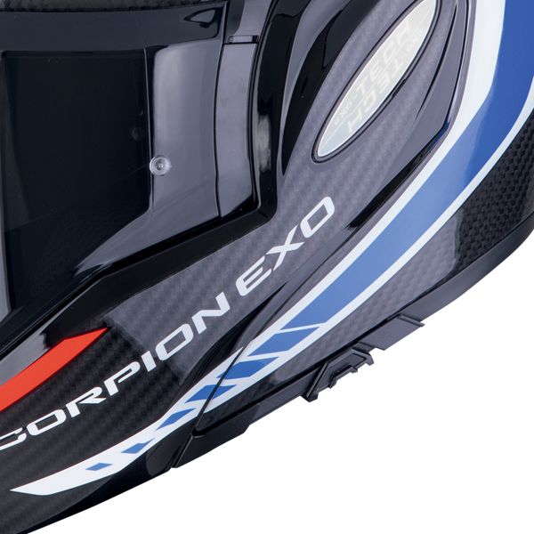 Scorpion Exo Tech Evo Carbon Cosy Nero Blu Rosso