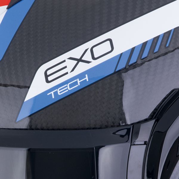 Scorpion Exo Tech Evo Carbon Cosy Nero Blu Rosso