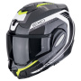 Casque Modulare Apribile Scorpion Exo Tech Evo Carbon Cosy Nero Giallo Fluo