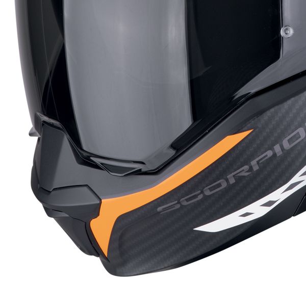 Scorpion Exo Tech Evo Carbon Cosy Matt Nero Arancione