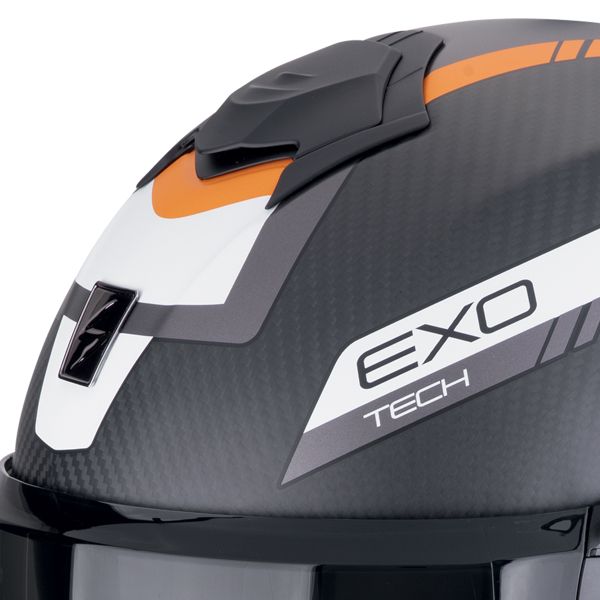 Scorpion Exo Tech Evo Carbon Cosy Matt Nero Arancione