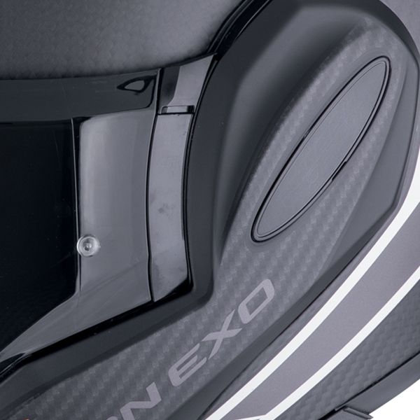 Scorpion Exo Tech Evo Carbon Cosy Matt Nero Arancione