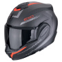Casque Modulare Apribile Scorpion Exo Tech Evo Carbon Cosy Matt Nero Rosso