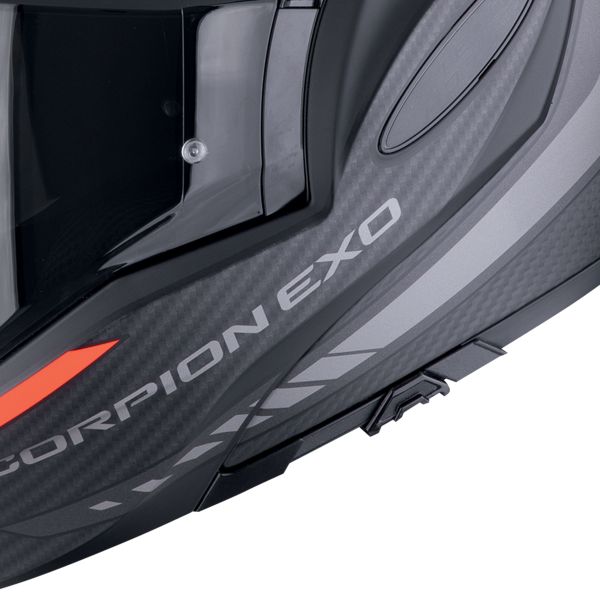 Scorpion Exo Tech Evo Carbon Cosy Matt Nero Rosso