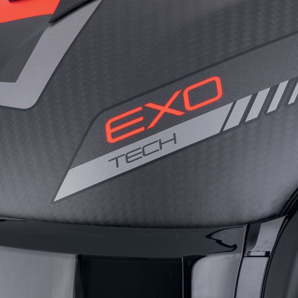 Scorpion Exo Tech Evo Carbon Cosy Matt Nero Rosso