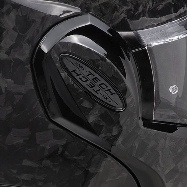 Scorpion Exo Tech Evo Carbon Onyx Black + Kit Bluetooth BT Mini