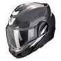 Casque Modulare Apribile Scorpion Exo Tech Evo Carbon Rover Black White