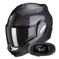 Pack Exo Tech Evo Carbon Solid Black + Kit bluetooth 5R Lite