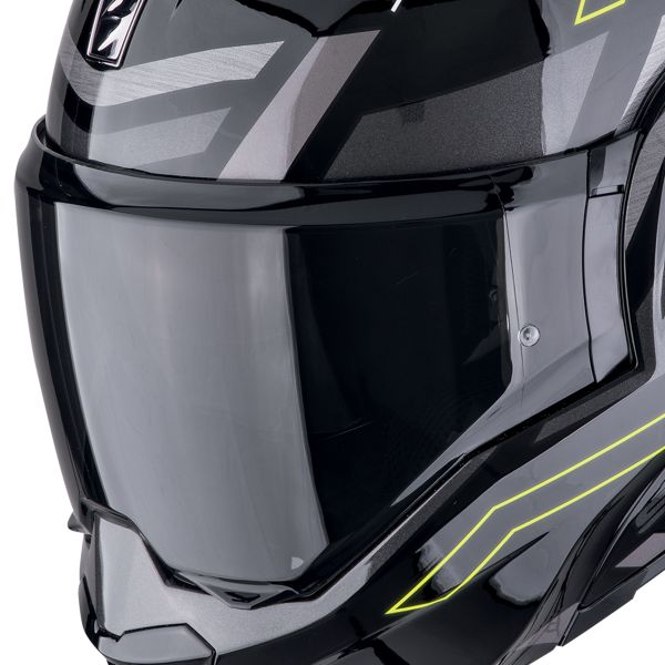 Scorpion Exo Tech Evo Conquer Black Yellow Fluo + Kit Bluetooth 5S Solo