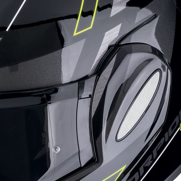 Scorpion Exo Tech Evo Conquer Black Yellow Fluo + Kit Bluetooth 5S Solo