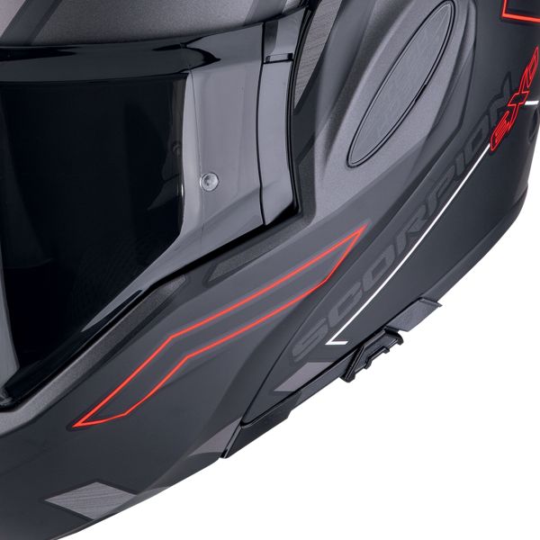 Scorpion Exo Tech Evo Conquer Nero opaco Rosso