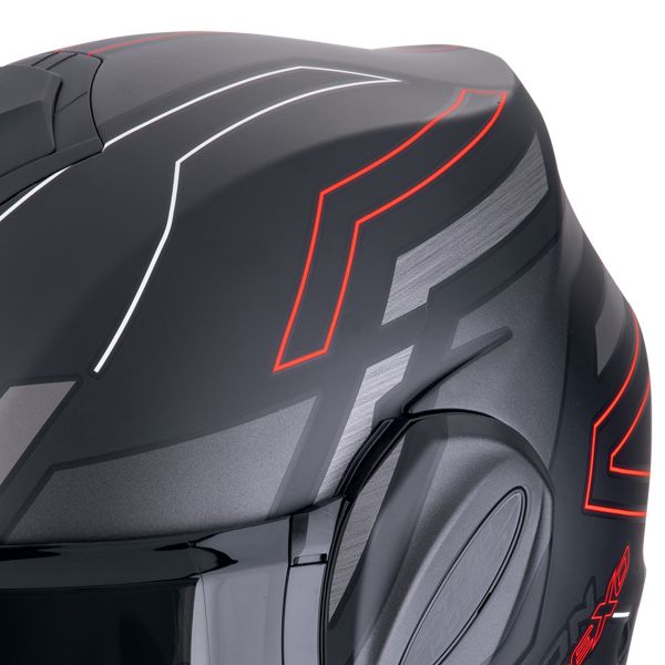 Scorpion Exo Tech Evo Conquer Nero opaco Rosso