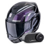 Casque Modulare Apribile Scorpion Exo Tech Evo Furio Black Chameleon + Kit Bluetooth Lokui K30
