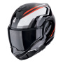 Casque Modulare Apribile Scorpion Exo Tech Evo Furio Nero Rosso