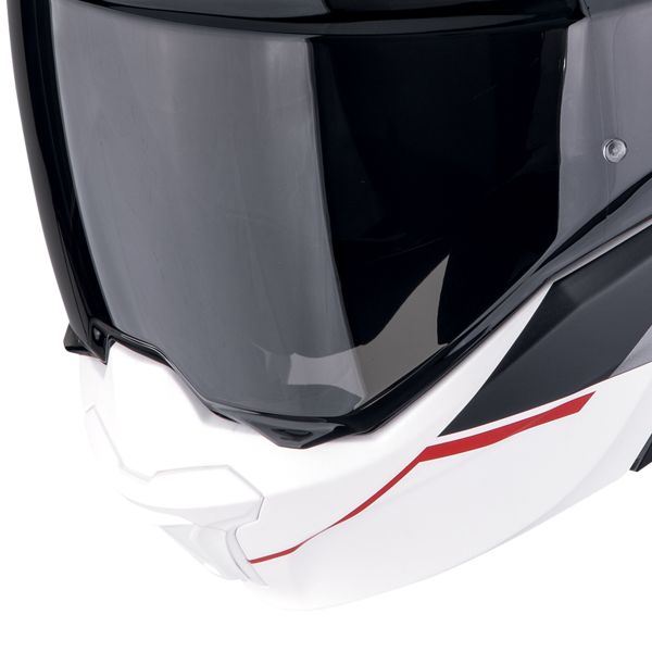 Scorpion Exo Tech Evo Furio Matt White Black Red + Kit Bluetooth BT Mini