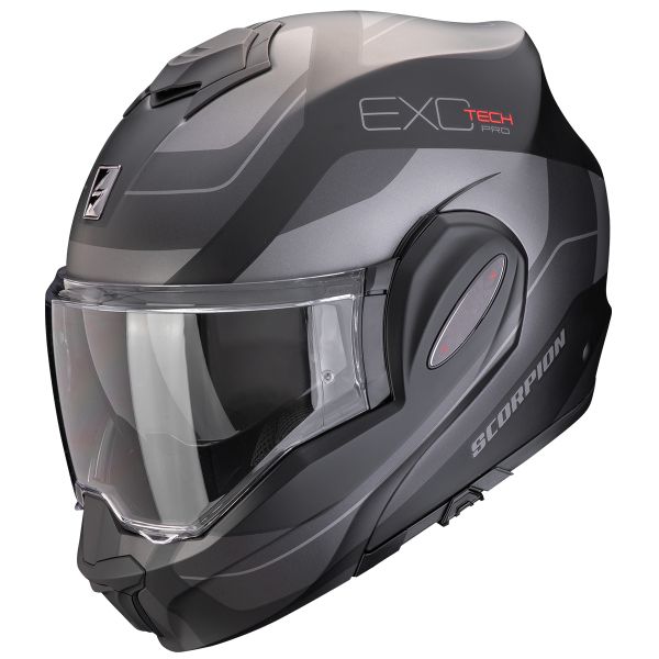 Modulare Apribile Scorpion Exo Tech Evo Pro Commuta Matt Black Silver