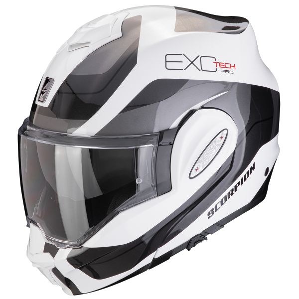 Modulare Apribile Scorpion Exo Tech Evo Pro Commuta White Silver