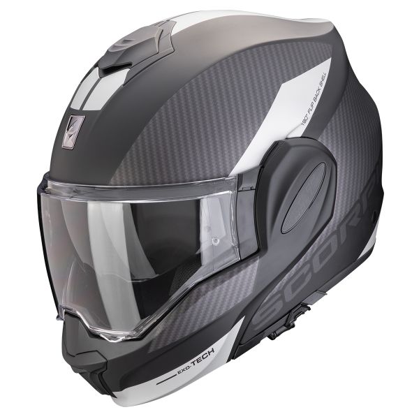 Modulare Apribile Scorpion Exo Tech Evo Team Matt Black Silver