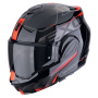 Casque Modulare Apribile Scorpion Exo Tech Evo Traveller Nero Rosso