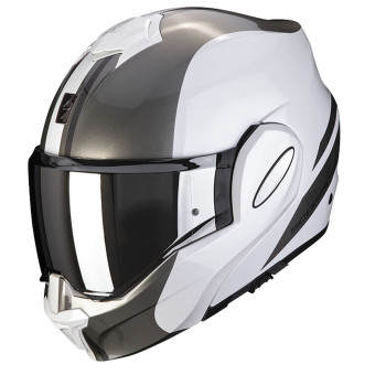 Modulare Apribile Scorpion Exo Tech Forza Pearl White Silver