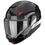 Casque Modulare Apribile Scorpion Exo-Tech II Carbon Viator Black White Red