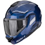 Casque Modulare Apribile Scorpion Exo-Tech II Dash Blue Black White