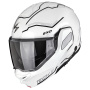 Casque Modulare Apribile Scorpion Exo-Tech II Dash White Silver Black