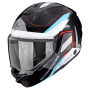 Casque Modulare Apribile Scorpion Exo-Tech II Passager Black White Blue